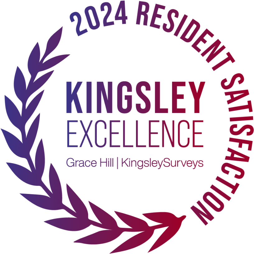 Kingsley Excellence 2024 Resident Satisfaction Award logo